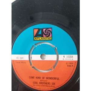 Soul Brothers Six Some Kind Of Wonderful / Check Yourself (UK Atlantic K10204)