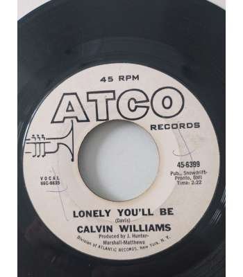 Calvin Williams Lonely you'll be (Atco Promo)